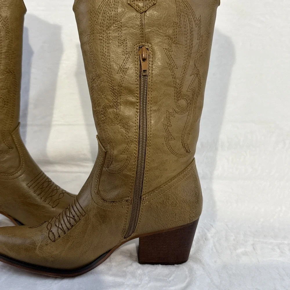 Roper Women's Nettie Western Boot - Round Toe - 09-021-1556-1070 TA, Size 5‎